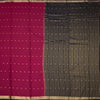 Semi Mysore Silk Dark Pink Zari Worked Saree