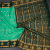 Semi Mysore Silk Mint Green Zari Worked Saree