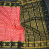 Semi Mysore Silk Peach Zari Worked Saree 02