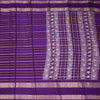 Semi Mysore Silk Purple Zari Stripes Saree