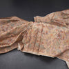 Semi Raw Silk Light Brown Floral Printed Saree 03