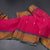 Chettinad Cotton Hot Pink Thread Embossed Saree