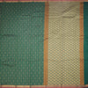 Chettinad Cotton Dark Green Thread Embossed Saree