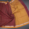 Chettinad Cotton Maroon Thread Embossed Saree