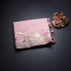 Organza Peach Floral Thread Embroidered Saree