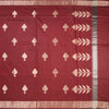 Semi Silk Maroon Zari Worked Saree 02