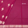 Semi Silk Dark Pink Zari Worked Saree 02