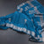 Semi Silk Peacock Blue Zari Worked Saree 02