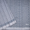 Chanderi Cotton Grey Printed Saree 02
