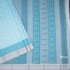 Chanderi Cotton Light Blue Printed Saree 02