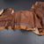 Chanderi Cotton Cinnamon Brown Printed Saree