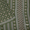 Chanderi Cotton Mehandi Green Printed Saree 02