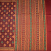 Chanderi Cotton Maroon Printed Saree 04