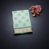 Chanderi Cotton Light Green Printed Saree 04