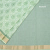 Chanderi Cotton Light Green Printed Saree 04