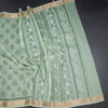 Chanderi Cotton Light Green Printed Saree 04