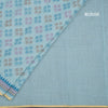 Chanderi Cotton Light Blue Printed Saree 03