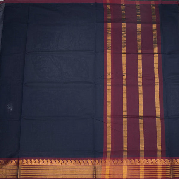 KTSR41973-2-Venkatagiri-Cotton-Navy-Blue-Zari-Worked-Saree-full-veiw