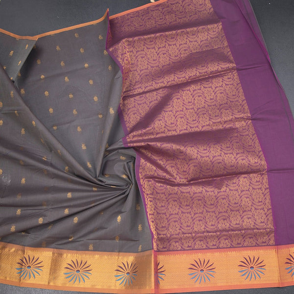KTSR41976-5-Venkatagiri-Cotton-Grey-Zari-Worked-Saree-crush