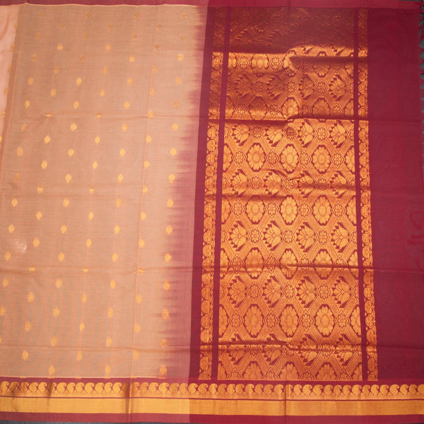 KTSR41981-2-Venkatagiri-Cotton-Peach-Zari-Worked-Saree-full-veiw