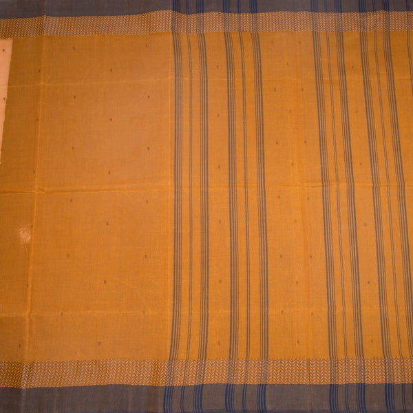 KTSR41983-2-Bengali-Cotton-Mango-Yellow-Saree-With-Thread-Buttas-full-veiw