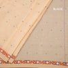 KTSR41986-4-Bengali-Cotton-Sandal-Saree-With-Thread-Buttas-blouse