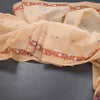 KTSR41986-Bengali-Cotton-Sandal-Saree-With-Thread-Buttas-main