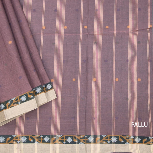 KTSR41987-3-Bengali-Cotton-Thulian-Pink-Saree-With-Thread-Buttas-pallu