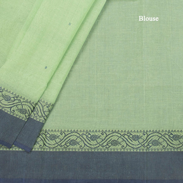 KTSR41989-4-Bengali-Cotton-Light-Green-Saree-With-Thread-Buttas-blouse