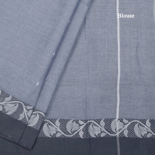 KTSR41992-4-Bengali-Cotton-Grey-Saree-With-Thread-Buttas-blouse