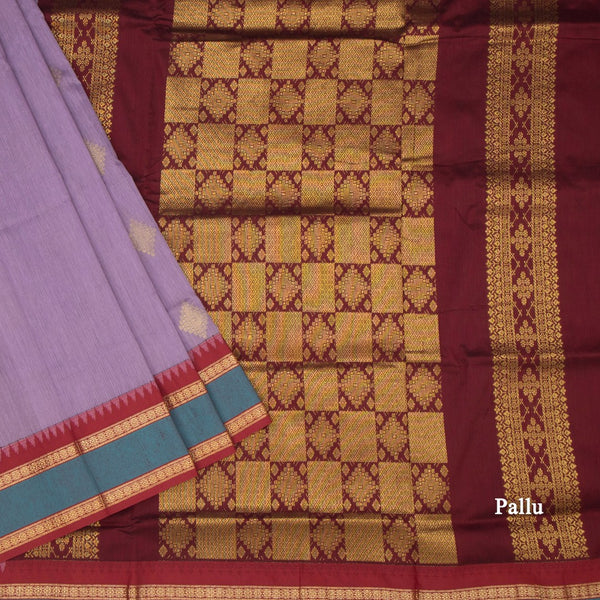 KTSR41998-3-Kalyani-Cotton-Lavender-Zari-Worked-Saree-pallu