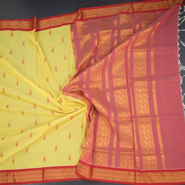 KTSR42004-5-Kalyani-Cotton-Yellow-Zari-Worked-Saree-crush
