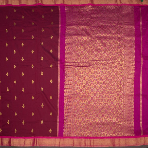 KTSR42008-2-Kalyani-Cotton-Maroon-Zari-Worked-Saree-full-veiw
