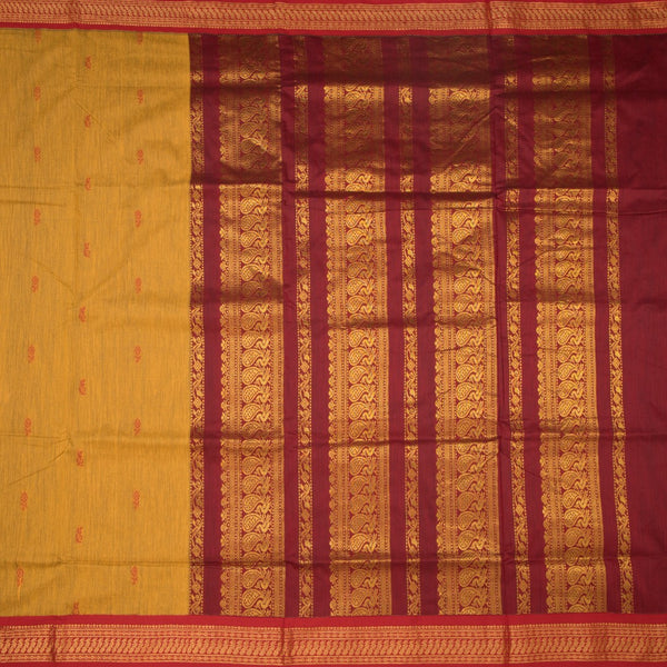 KTSR42010-2-Kalyani-Cotton-Yellow-Zari-Worked-Saree-02-full-veiw