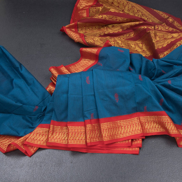 KTSR42011-Kalyani-Cotton-Peacock-Blue-Zari-Worked-Saree-02-main