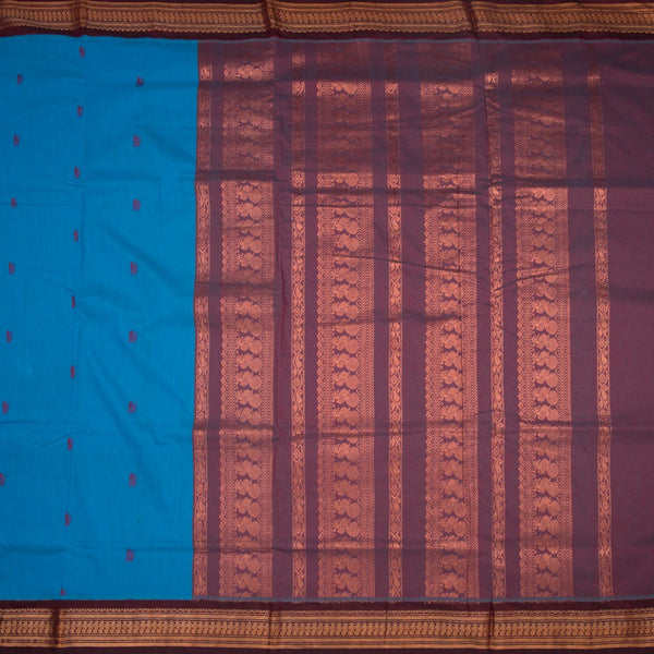 KTSR42013-2-Kalyani-Cotton-Azure-Blue-Zari-Worked-Saree-full-veiw