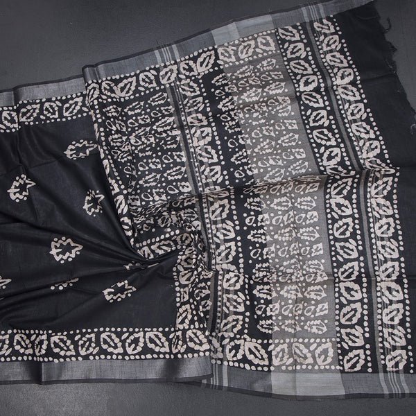 KTSR42018-5-Semi-Linen-Black-Shibori-Printed-Saree-crush