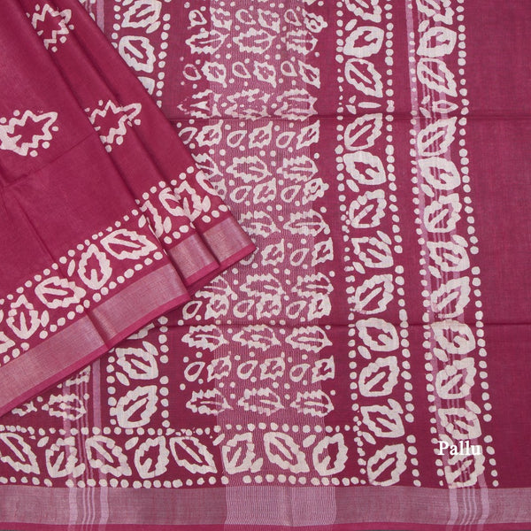 KTSR42020-3-Semi-Linen-Wine-Shibori-Printed-Saree-pallu