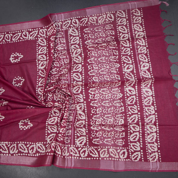 KTSR42020-5-Semi-Linen-Wine-Shibori-Printed-Saree-crush