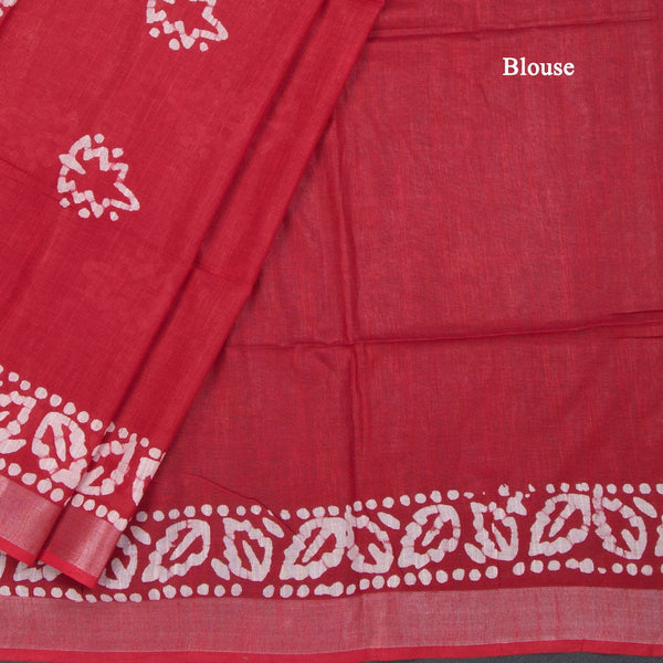 KTSR42021-4-Semi-Linen-Red-Shibori-Printed-Saree-blouse