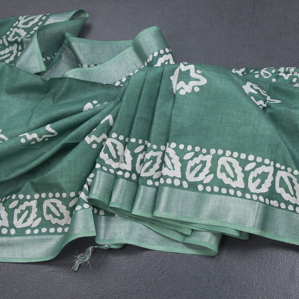 KTSR42022-Semi-Linen-Jade-Green-Shibori-Printed-Saree-main