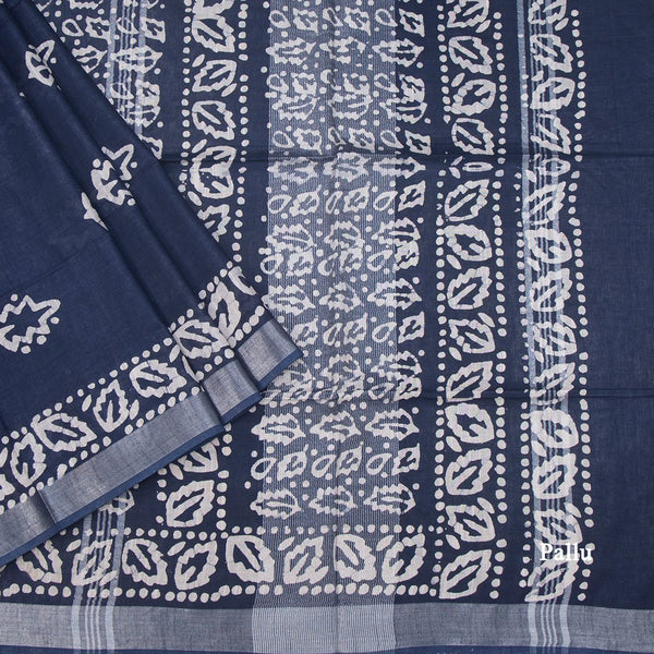 KTSR42025-3-Semi-Linen-Navy-Blue-Shibori-Printed-Saree-pallu