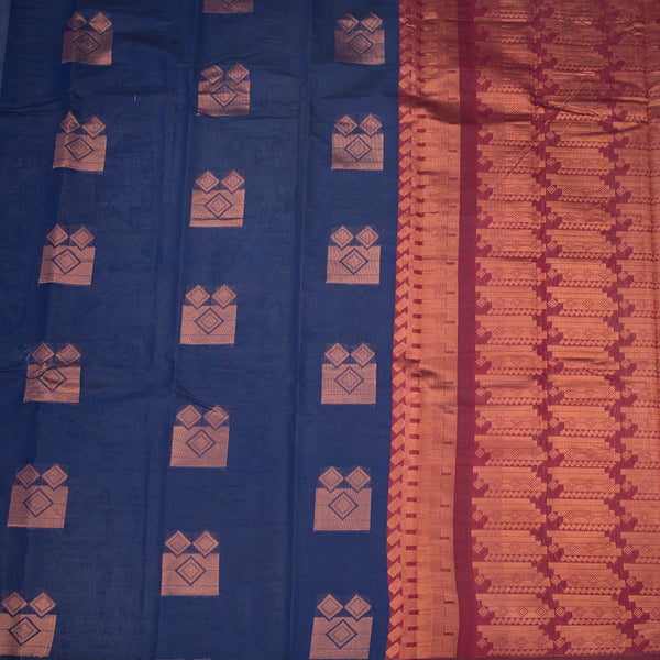 KTSR42031-2-Silk-Cotton-Dark-Blue-Zari-Worked-Saree-05-full-veiw