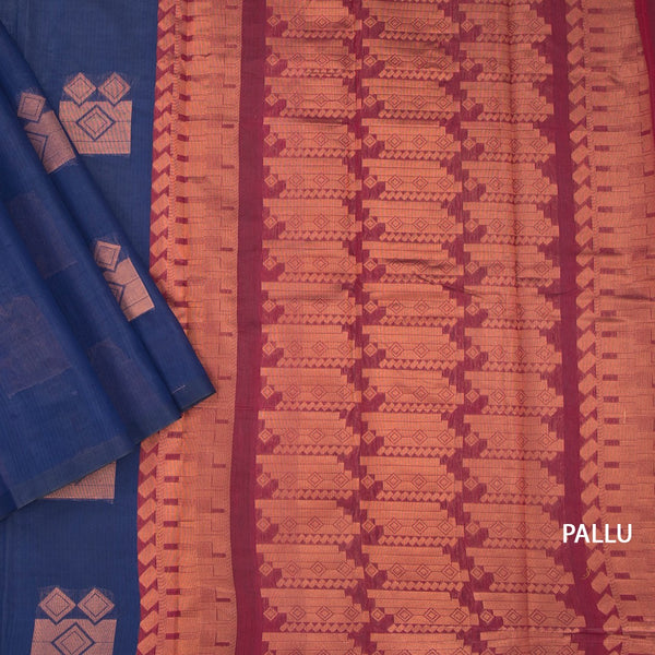 KTSR42031-3-Silk-Cotton-Dark-Blue-Zari-Worked-Saree-05-pallu