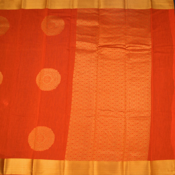 KTSR42039-2-Silk-Cotton-Dark-Orange-Zari-Worked-Saree-02-full-veiw