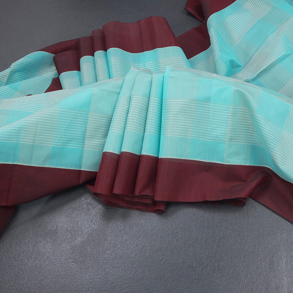 KTSR42045-Silk-Cotton-Turquoise-Blue-Thread-Work-Saree-main