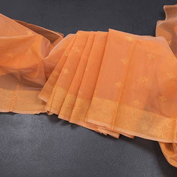 KTSR42052-Silk-Cotton-Orange-Zari-Worked-Saree-main