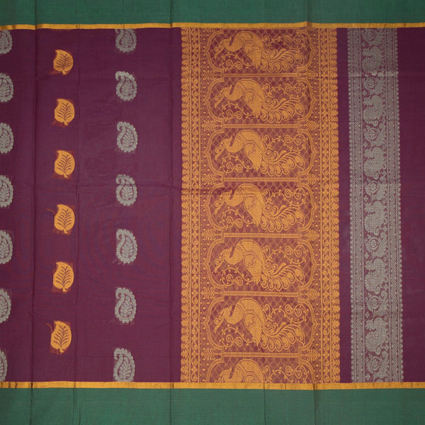 KTSR42061-2-Negamam-Cotton-Wine-Thread-Embossed-Saree-full-veiw