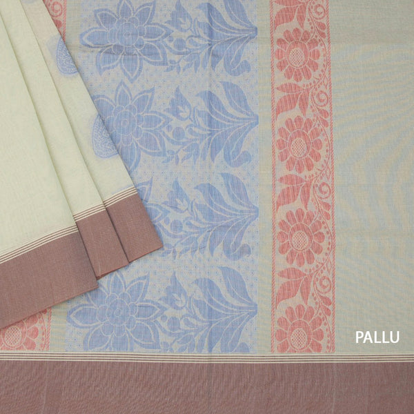 KTSR42063-3-Negamam-Cotton-Pista-Green-Thread-Embossed-Saree-02-pallu