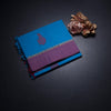 KTSR42066-1-Negamam-Cotton-Blue-Thread-Embossed-Saree-fold